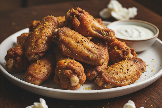 Air Fryer Lemon Pepper Wings | Easy Summer Finger Food