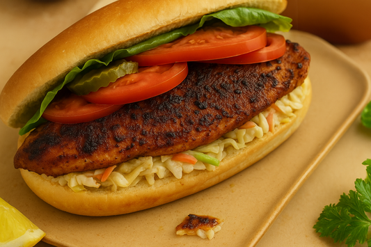 Blackened Fish Po’ Boys