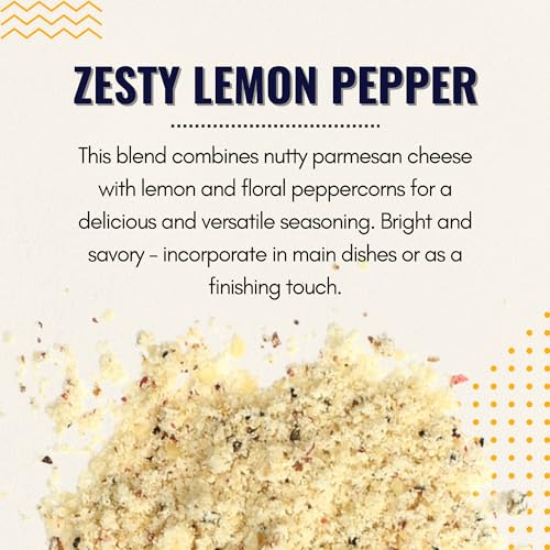 Zesty Lemon Pepper Parmesan Seasoning Topper