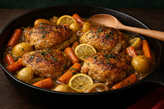 Lemon-Herb Braised Chicken - That Practically Cooks Itself