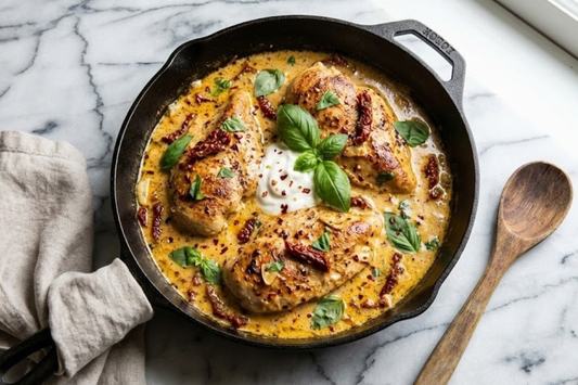 High-Protein Marry Me Chicken with Greek Yogurt