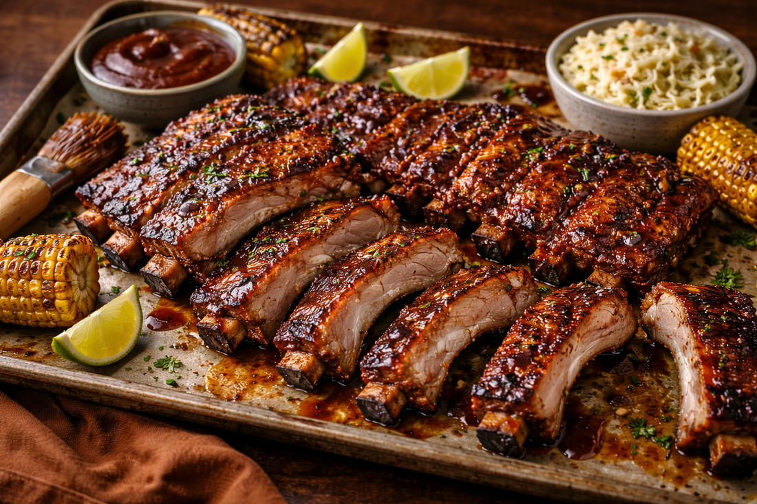 Sheet Pan Ribs with Sweet & Spicy Rub