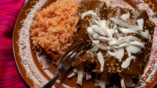 Mole Negro Enchiladas