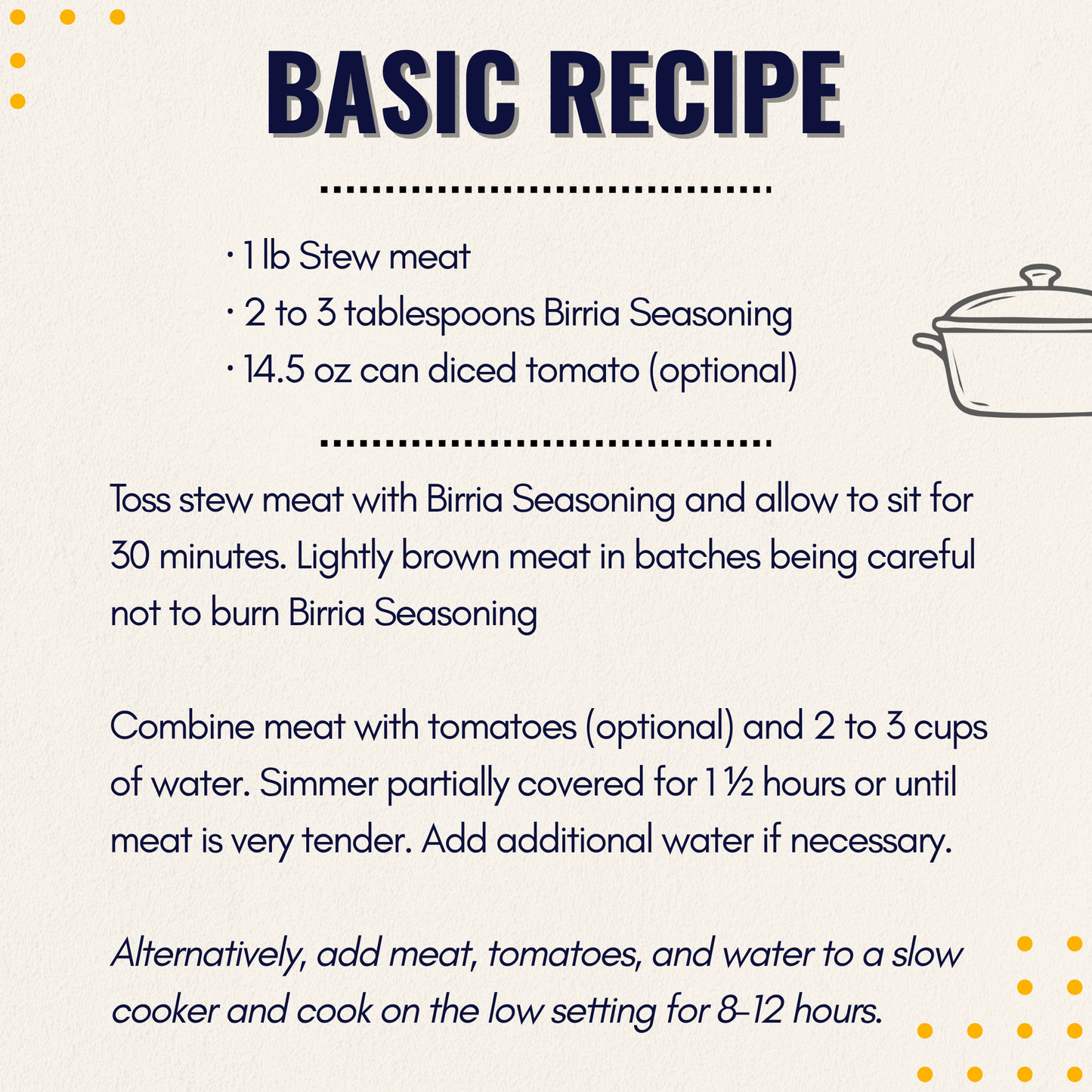 Birria Seasoning & Sauce Starter | 2 oz