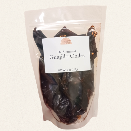De-Stemmed Guajillo Chiles – 8 oz