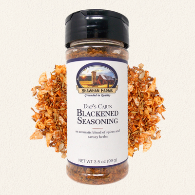 Shawhan Farms Dap's Cajun Blackened Seasoning bottle